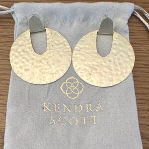 Kendra Scott Gold Textured Disc Earrings